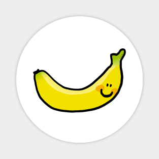 yellow banana cartoon Magnet